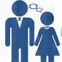 People laughing and talking